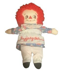 Vtg Applause Raggedy Ann Doll 9” Collectible Plush Toy Embroidered Face